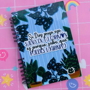 deliagendas portadasueños cuaderno frase